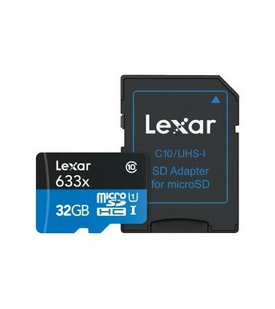Lexar Карта Памет Micro HP SDHC 32GB 633x